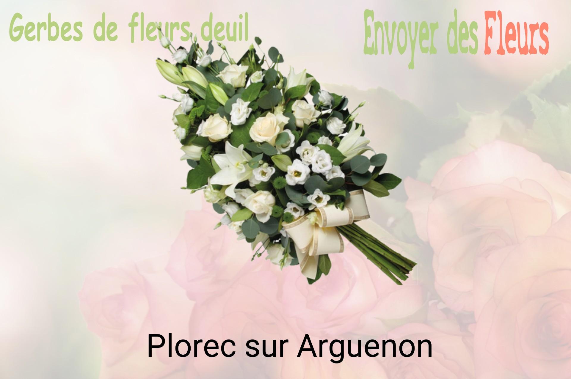 Gerbe de fleurs de deuil livrée à Plorec-sur-Arguenon